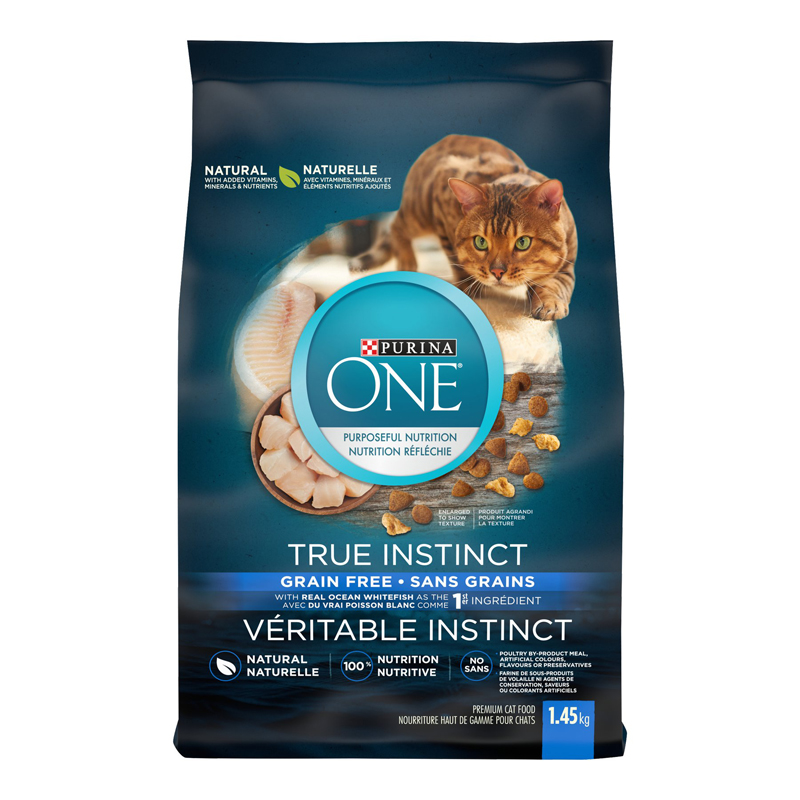 Purina One True Instinct Natural Grain Free With Real Ocean Whitefish Plus Vitamins &amp; Minerals for Cats - 1.45kg