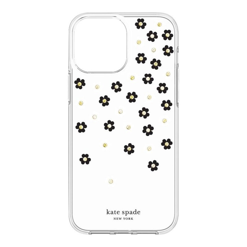 Kate spade New York protective case for iPhone 13 Pro Max - Scattered  Flowers Black
