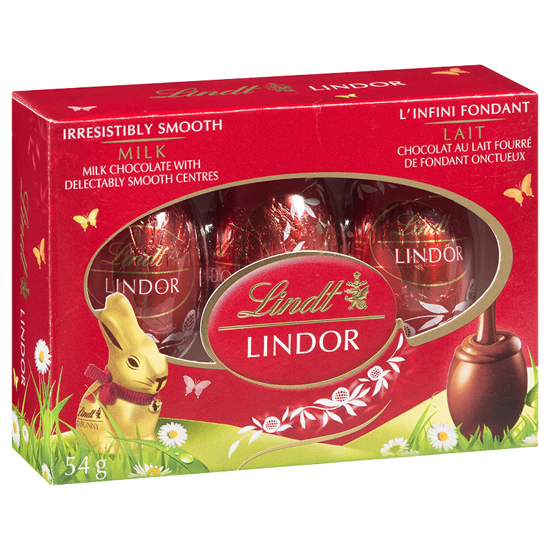 Lindt Lindor Eggs Milk Chocolate - 3 pack
