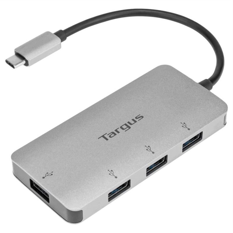 Targus USB-C to 4-Port USB-A Hub - Silver - ACH226BT