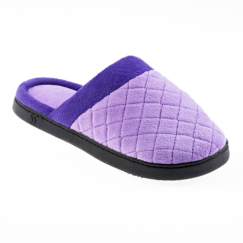 Isotoner Microterry Quilted Slide Slipper | London Drugs