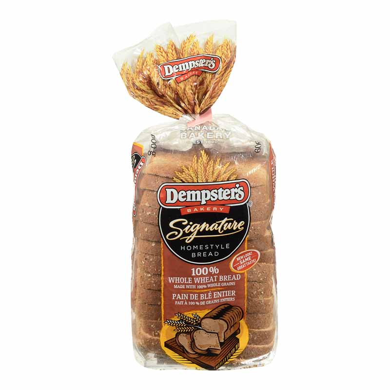 Dempsters Original 100 Percent Whole Wheat Bread - 600g