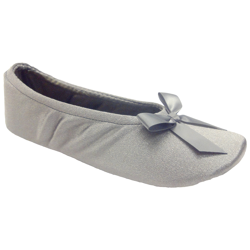 Isotoner Ballerina Flats Slippers - Ash - Small