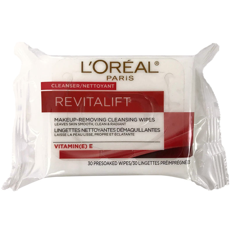 L'Oreal Revitalift Makeup Removing Wipes - Vitamin E - 30s