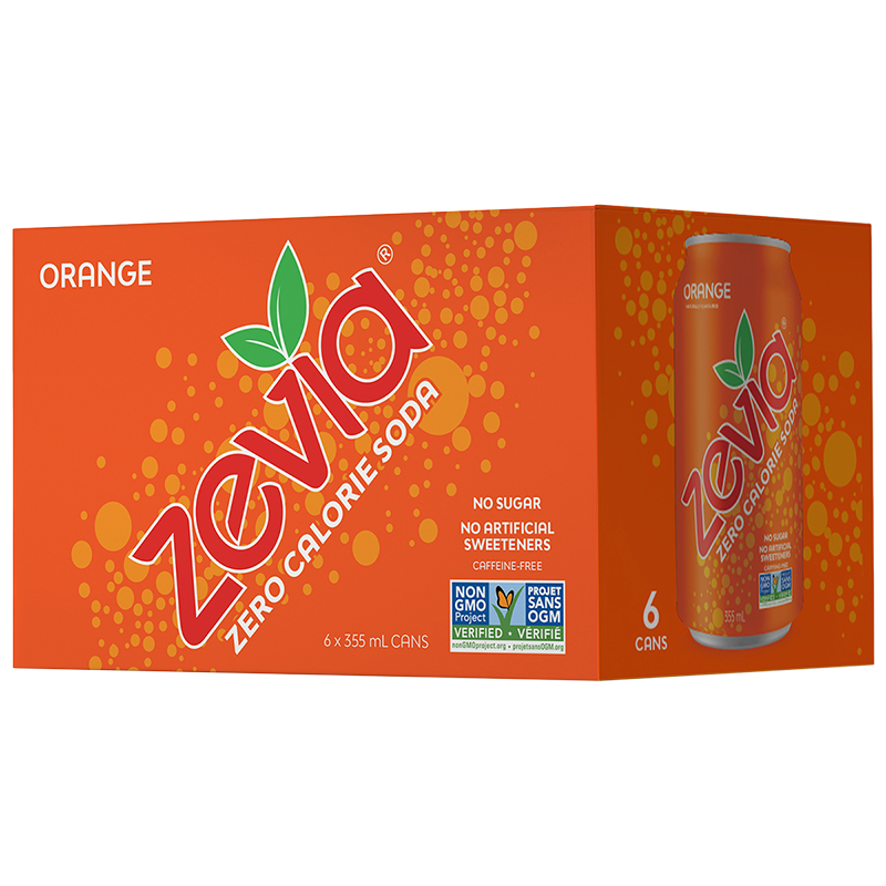 Zevia Soda - Orange - 6x355ml