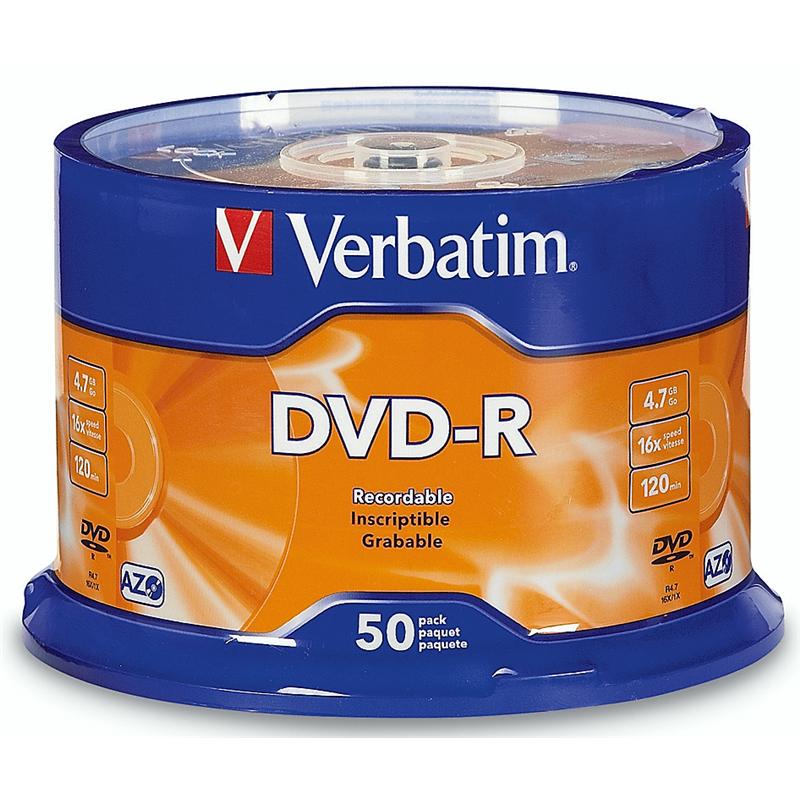 Verbatim DVD-R 4.7GB 16X - 50 pack - 95101