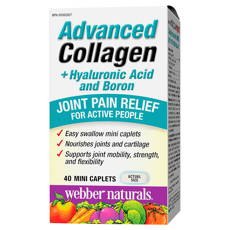 Webber Naturals Advanced Collagen + Hyaluronic Acid and Boron - 40s