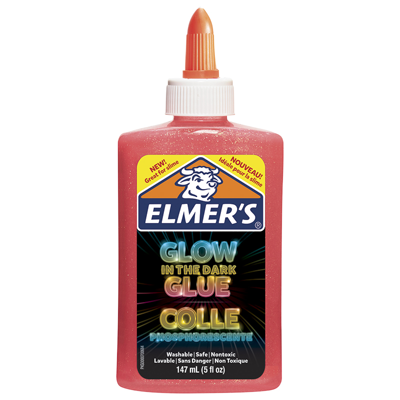 Elmer's Glow In The Dark Glue - Pink - 147ml