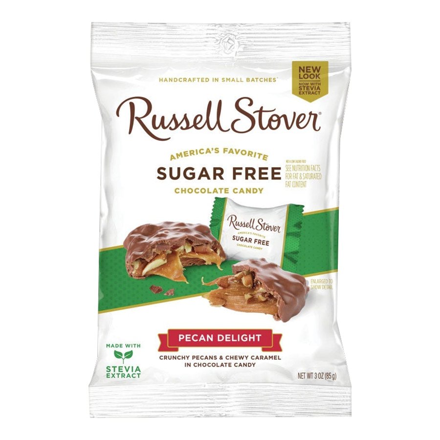 Russel Stover Sugar Free Pecan Delight Chocolate Candy - 85g