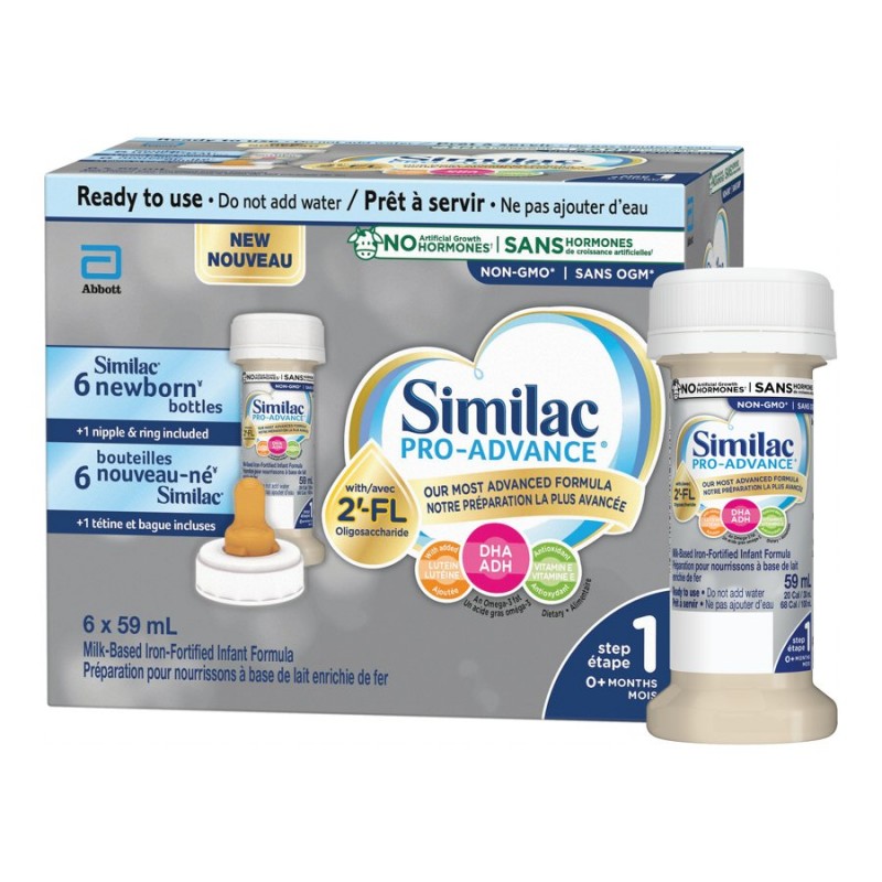Similac Pro-Advance Ready to Feed Baby Formula - Step 1 - 24 x 59ml