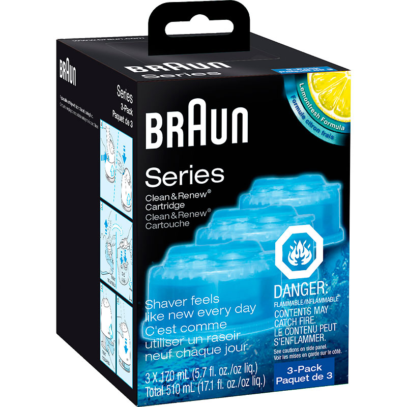 Braun Clean & Charge Refills - 3 pack