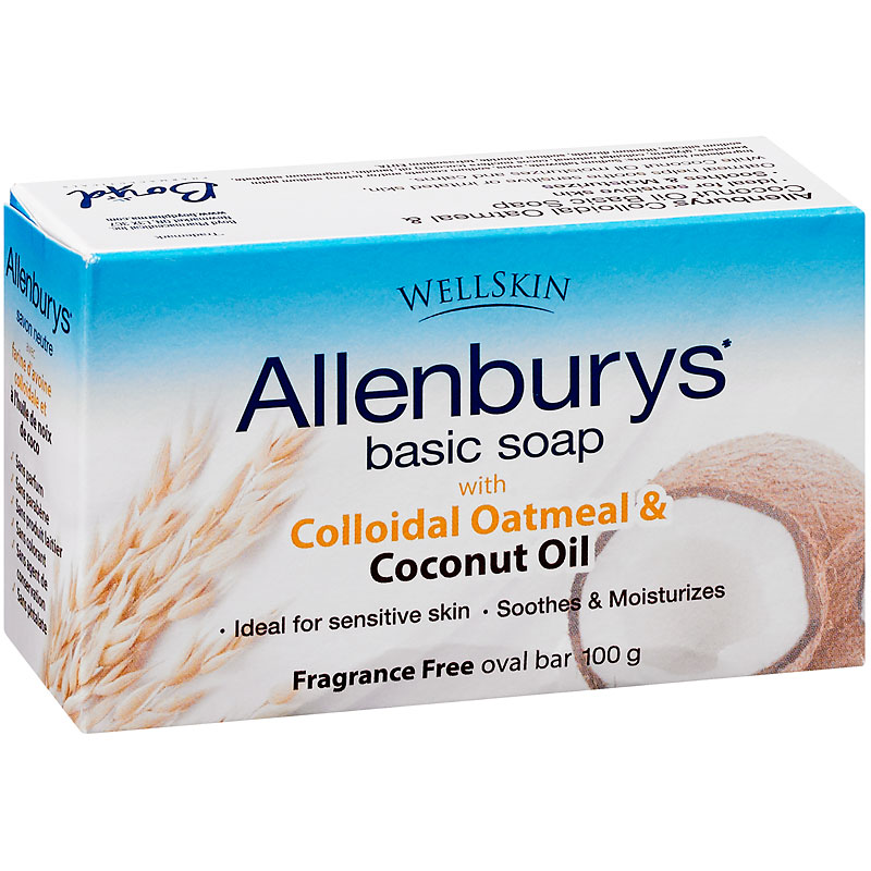Allenburys Basic Soap - Colloidal Oatmeal & Coconut Oil - 100g