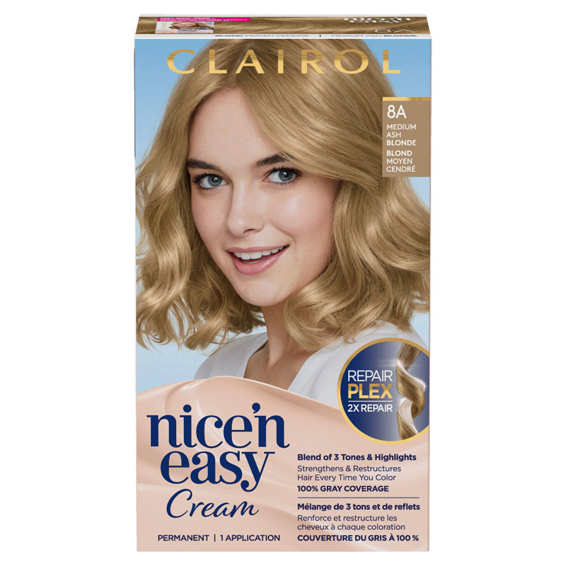 Clairol Nice N Easy Permanent Hair Colour 8a Medium Ash Blonde