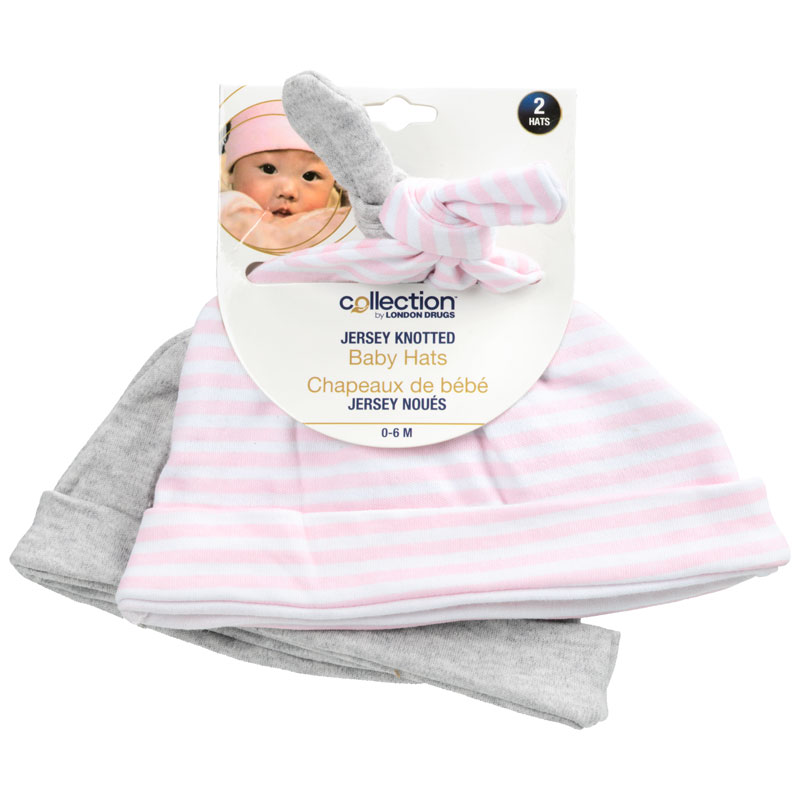Collection by London Drugs Baby Hats - 2 pk - Pink