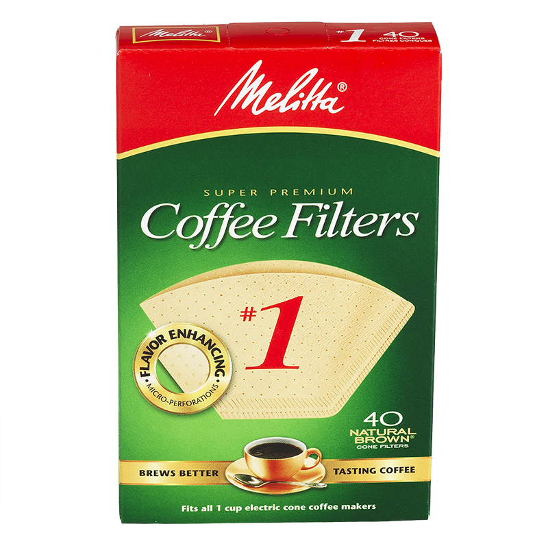 Melitta Coffee Filters - No.1 - Natural Brown - 40s