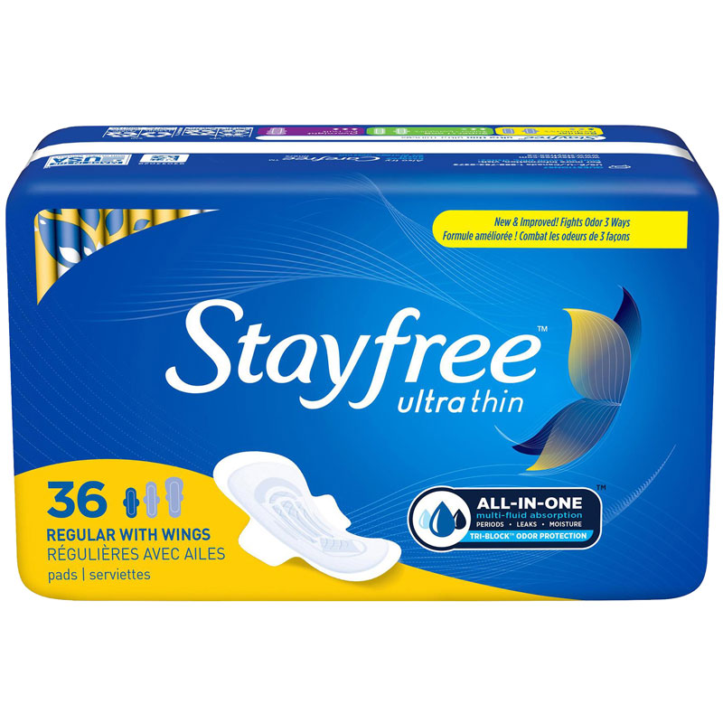 Stayfree Ultra Thin Pads with Wings - Regular - 36s