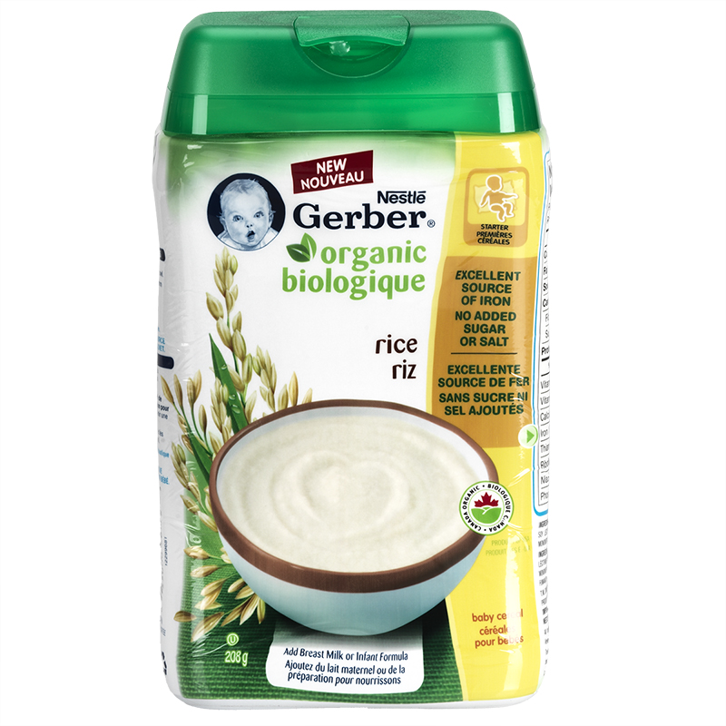 Gerber Organic Rice Cereal - 208g | London Drugs