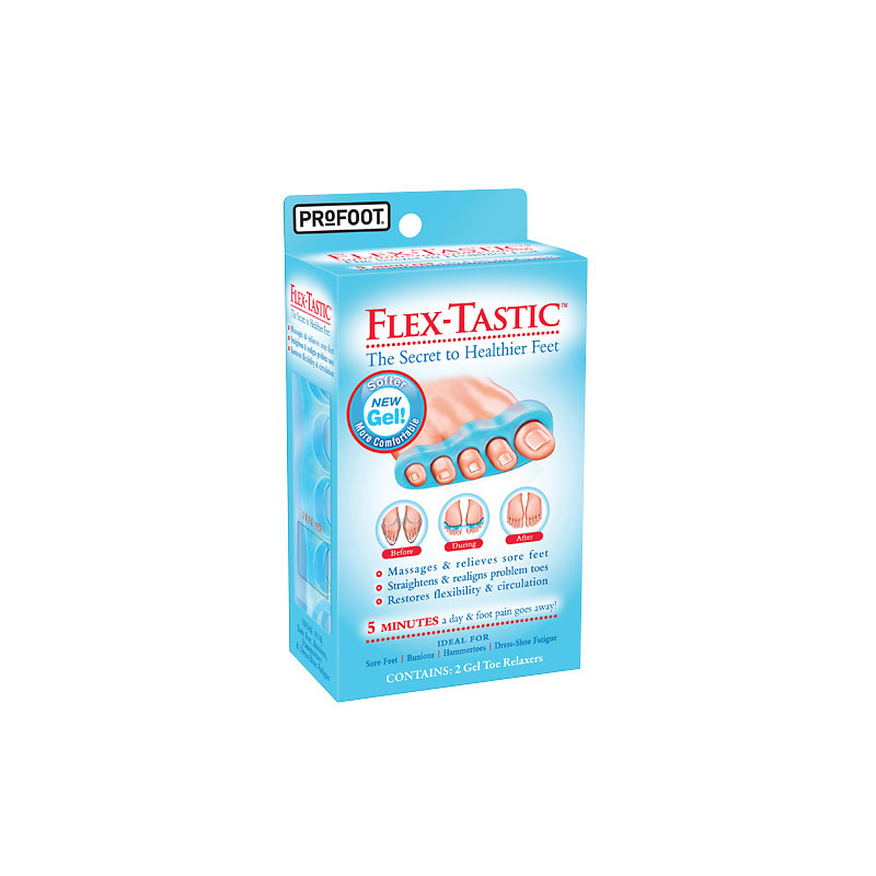 Profoot Flex-Tastic Gel Toe Relaxers - 1 pair