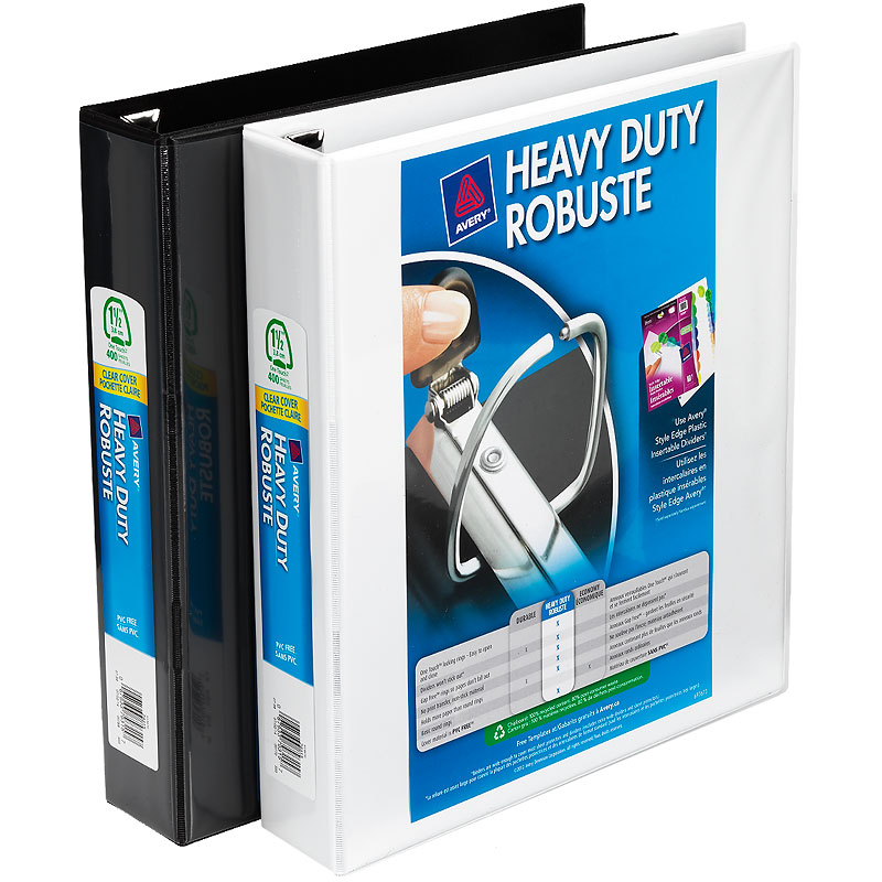 Avery Heavy Duty View Binder - Assorted - 1.5