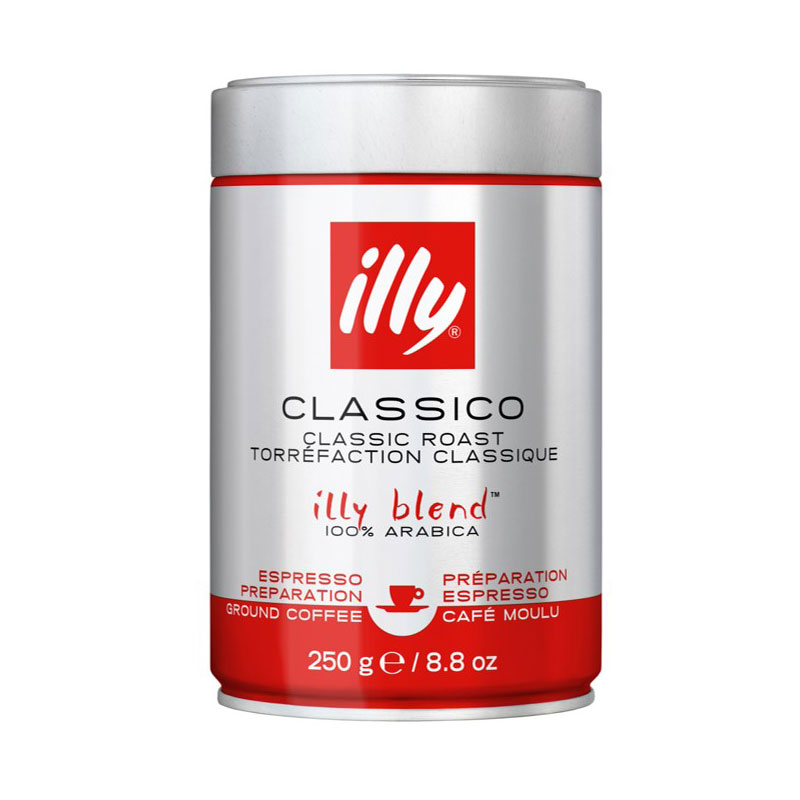 Illy Classico Classic Roast - Espresso Ground Coffee - 250g