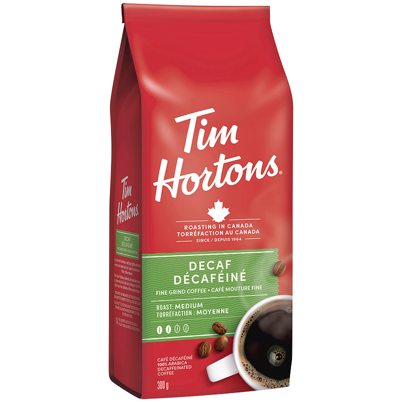 Tim Hortons Coffee - Decaf - Ground Coffee - 300g
