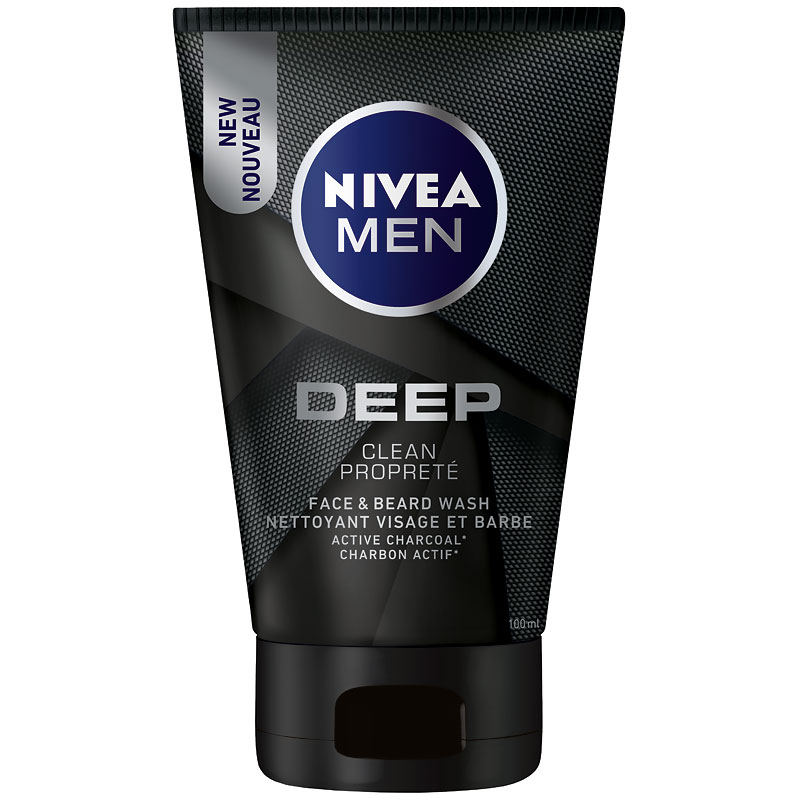 Nivea Men Deep Face & Beard Wash - Clean - 100ml