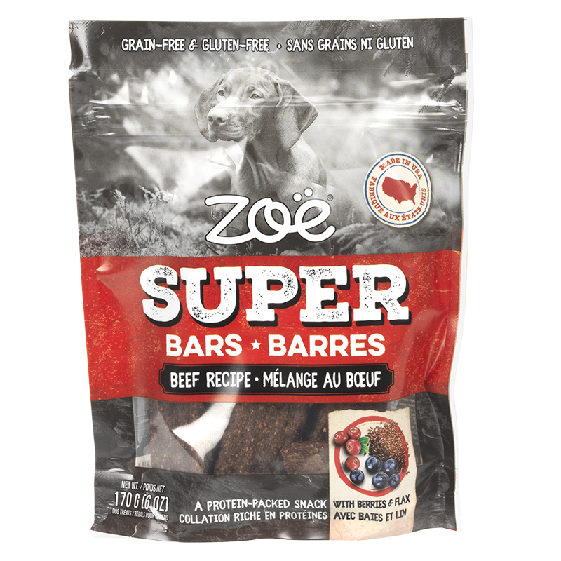 Zoe Super Bars Dog Treats - Beef - 170g