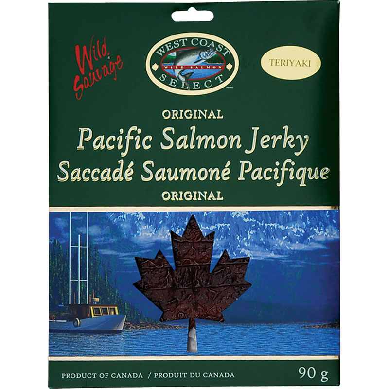 West Coast Select Pacific Salmon Jerky - Teriyaki - 90g