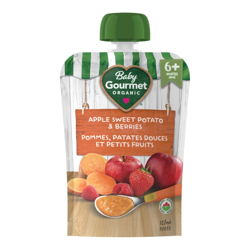 Baby Gourmet Baby Food - Apple Sweet Potato & Berries - 128ml