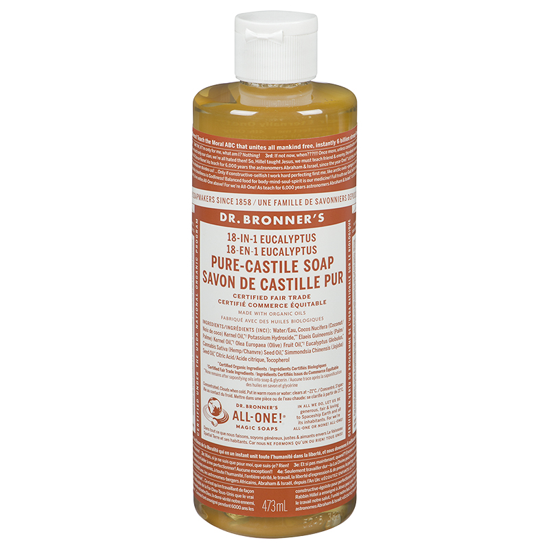 Dr. Bronner's 18-in-1 Pure-Castile Liquid Soap - Eucalyptus - 473ml