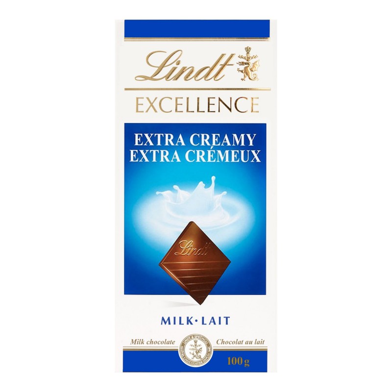 Lindt Excellence Milk Chocolate Bar - Extra Creamy - 100g