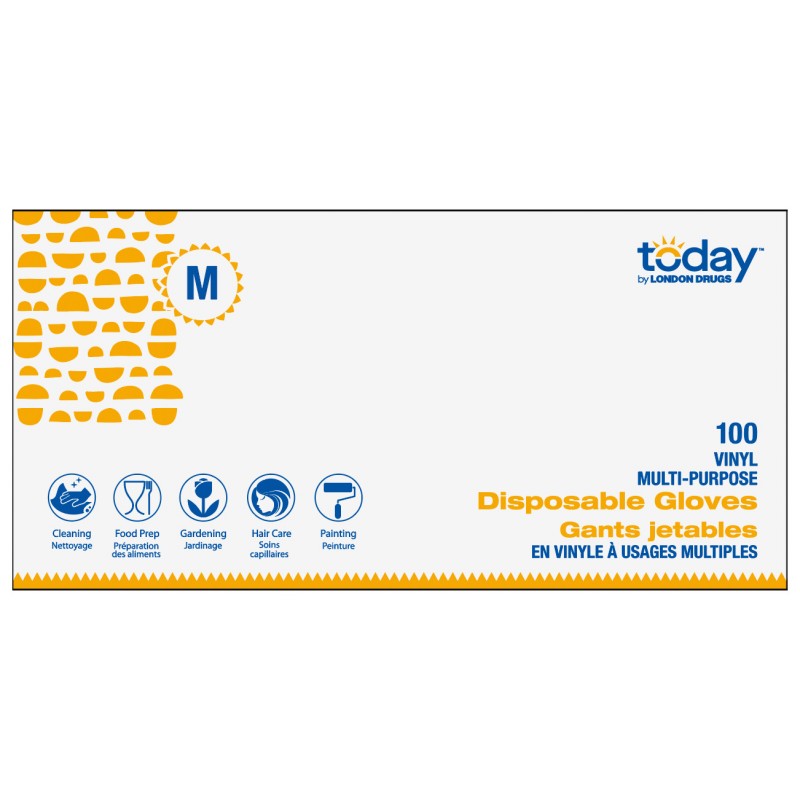 Today by London Drugs Disposable Vinyl Gloves - 100s