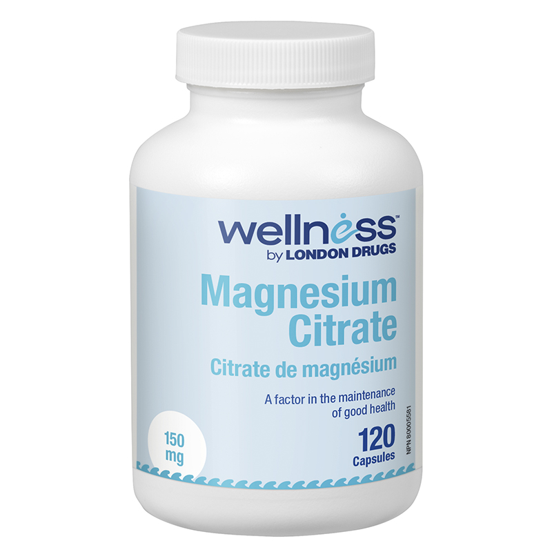 Wellness by London Drugs Magnesium Citrate - 150mg - 120s
