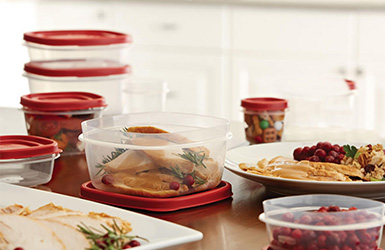 Rubbermaid Glass Food Storage 6 Pc. Set With Easy Find Lids