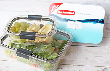 Rubbermaid Brilliance Rectangular Lunch/Sandwich Food Storage